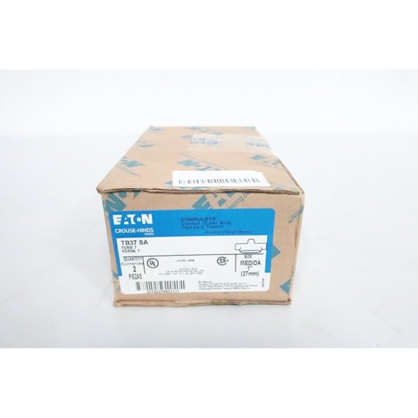 Crouse Hinds Box Of 2 1in Conduit Outlet Bodies and Box TB37 SA